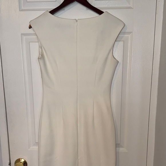 BCBGMaxAzria Ivory Sleeveless Midi Dress - Picture 4 of 4